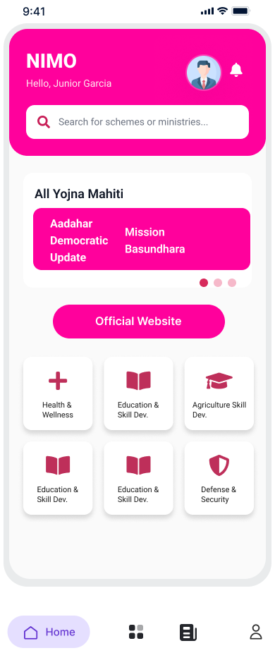 Nimo App screen 3